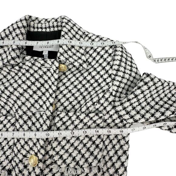 DEREK LAM 10 CROSBY Audrey Frayed Jacket 4 - Picture 11 of 13